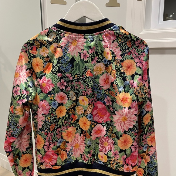 Bomber Jacket - Floral patterned silk like - Picture 6 of 7